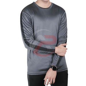 Camiseta de manga larga completa para hombre de alta calidad con impresión personalizada y logotipo personalizado Camiseta de gran tamaño para hombre - Product Image 6