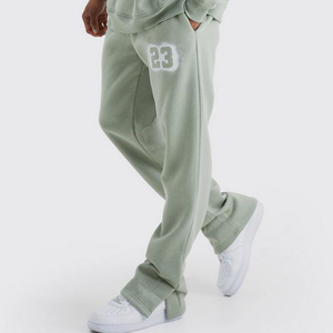 2024 meilleurs hommes Logo personnalisé lavage à l'acide Flare pantalons de survêtement hiver vente chaude XXL/XL lavage à l'acide survêtement respirant ensembles Style - Product Image 4