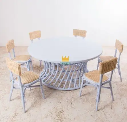 Rattan table chair for kid furniture toy hot trend OEM Style Design Feature Eco-friendly 100% natural