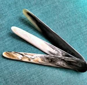 Vente chaude Haute Qualité Assuré Écologique Style Animal Buffle Corne Naturelle et Os Dossier Papier Poli Creaser - Product Image 6