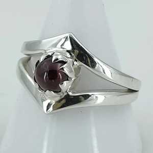 Boho January Birthstone <b>Ring</b> Handmade 925 Sterling <b>Silver</b> Rhodium Perfect Anniversary Birthday Gift for Her <b>Garnet</b> Stone January - Product Image 6