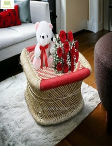 Hiện Đại Handmade Tre Ottoman Phân Hình Vuông Di Động Thấp Mudda Ngồi Phân Ottoman Trẻ Em Phân Xương Inlay Giao Diện Điều Khiển - Product Image 4