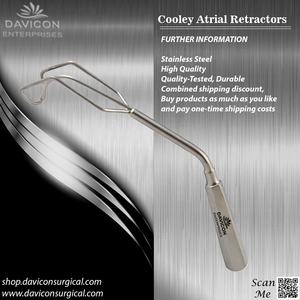 Retractores auriculares Cooley para cirugía cardíaca | Instrumentos quirúrgicos de acero inoxidable Davicon - Product Image 2
