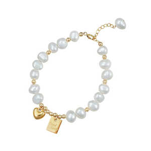 Elegante Brazalete de Cadena Dorada con Dije de Corazón para Mujer, Joyería de Moda para Uso Diario y Ocasiones Especiales, Regalo para el Día de San Valentín - Product Image 5
