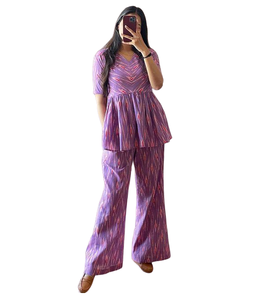 Nouveau haut-pantalon imprimé numérique en coton épais de marque Pantalon décontracté personnalisable avec haut, tenue traditionnelle indienne - Product Image 1