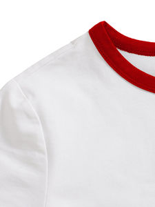 T-shirts Crewneck pour femmes Marque privée T-shirts Ringer pour femmes Fourniture d'usine OEM T-shirts respirants en gros - Product Image 4