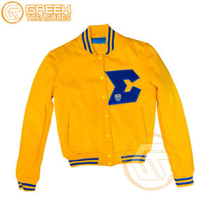 Personalizado Sigma Gamma Rho algodón polar bordado Varsity chaqueta hermandad alta calidad transpirable ropa griega chaquetas de mujer - Product Image 4