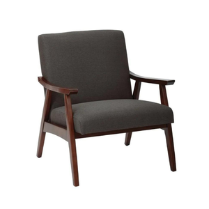 Sofá moderno y cómodo para jardín al aire libre, diseño simple con madera maciza y tela para hoteles, precio directo de fábrica al por mayor - Product Image 1