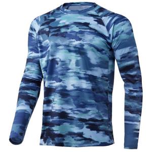 Séchage rapide protection Uv Camo Fish Tshirt Dye Sublimer Camping Vêtements de pêche Polyester Performance Chemise de pêche avec cache-cou - Product Image 5