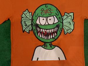 เสื้อยืดสกรีนลายแบบกำหนดเอง ผ้าคอตตอน 100% ทรงปกติ สไตล์สตรีทแคชชวลสำหรับผู้ชาย - Product Image 2