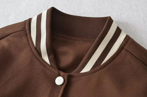 Chaquetas con letras Impresión personalizada Recubierto Cuello alto Moda Otoño cálido Color personalizado Logotipo Estilo de la calle de los hombres - Product Image 3