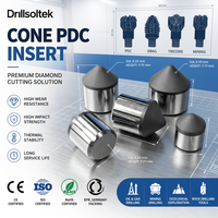 Конические алмазные вставки PDC Drillsoltek для буровых долот, производство OEM-поставок для нефтегазовой и горнодобывающей промышленности