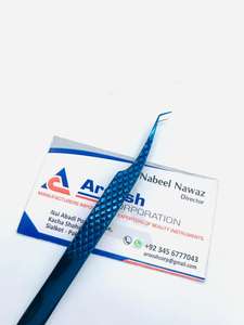 Pince à épiler d'extension de cils en acier durable professionnel de haute qualité poignée en diamant de couleur rose pointes pointues inclinées incurvées - Product Image 5