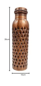 Botella de Agua de Cobre Puro de Diseño Clásico con Opción de Grabado, Personalizable, Duradera y Saludable para Beber - Product Image 4