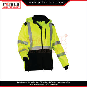 Custom Company Logo Hi-Vis aislado Seguridad Bomber Reflectante Road Trabajadores Seguridad Hombre Chaqueta con reflectores - Product Image 3