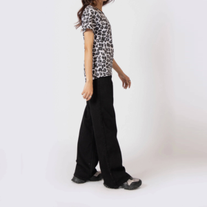 Camisetas de Cuello Redondo Antiarrugas Tejidas para Mujer, Mezcla de Algodón, Tejido Suave y Transpirable, Ropa Casual de Uso Diario, Tops para Mujer - Product Image 2