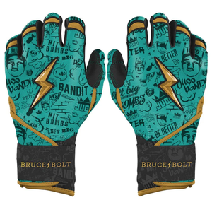 Guantes de bateo estilo BruceBolt personalizados de cuero de primera calidad con 100% guantes de cuero Cabretta de primera calidad - Product Image 1