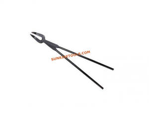 Bent Crucible Tong Black Length use FR herramienta de fabricación de joyas de alta calidad a bajo precio - Product Image 1