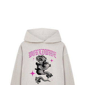 Sweat à capuche imprimé en strass DTF DTG personnalisé unisexe Streetwear surdimensionné Fournisseur de pulls à capuche à la mode - Product Image 4