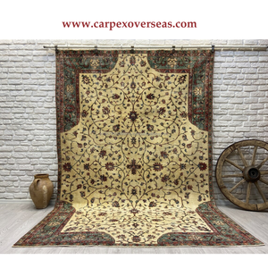 Tapis en laine persan antique de haute qualité fait à la main pour les couloirs des hôtels à la maison antidérapant lavable pour les tapis de prière pour l'espace de la porte - Product Image 5