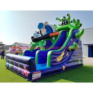 New Design Commercial <b>Inflatable</b> Bounce House Combo with Dry Slide Monster Theme Kids Jumping Castle Climbing Wall - Product Image 5