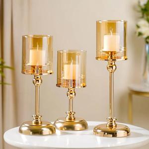 Luxury Decorative Metal <b>Candle</b> Holder with <b>Tall</b> Shape for Tabletop Wedding Party Festival & Home Decor Use from Indian Supplier - Product Image 4