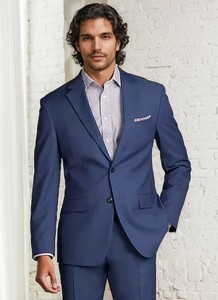 Costumes pour hommes 2 pièces de haute qualité, pantalon blazer, coupe ajustée, costumes de mariage formels classiques pour hommes - Product Image 2