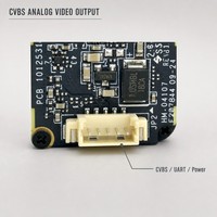 Caméra thermique miniature JS 256x192, capteur VOx 12µm non refroidi, sortie CVBS, 23g, légère, faible consommation, pour drone FPV