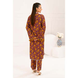 Conjunto de Traje de Dos Piezas para Mujer, Estampado, de Viscosa, WNST-52009 - Product Image 2