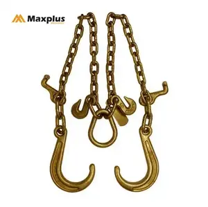 China Cheap Price ASTM80 Alloy Steel Binder Transport Chain Tow Tie Down Chains With J Hook