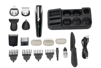 Kit de toilettage pour homme 5 en 1, rasoir sans fil, tondeuse à barbe et à poils de nez, rasoir rechargeable avec base de charge