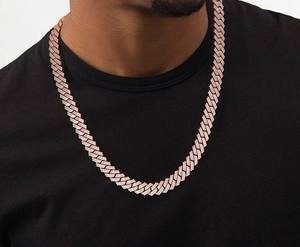 Luxury Vintage IGI Certified Gold Plated <b>Men</b> Women 14k <b>Cuban</b> Necklace & <b>Bracelet</b> Iced Out Lab Diamond <b>Link</b> Chain Hip Hop - Product Image 2
