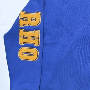 Sudadera Azul Chenille de la Hermandad Sigma Gamma Rho para Mujer, Diseño con Letras Griegas en la Espalda, Cuello Redondo, Sudadera Cómoda, Ropa Griega - Product Image 6