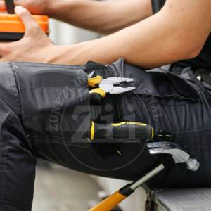 Chaleco de Seguridad Amarillo ANSI Clase 1 EN ISO 20471 Clase 2 con LED Intermitente, Impermeable, Pantalones de Trabajo para Lluvia, Malla Reflectante, Logotipo Personalizado - Product Image 3