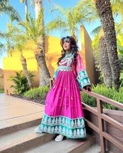 Robe longue modeste pour femmes afghanes, idéale pour les mariages, les fêtes, les grandes tailles, avec décoration en dentelle, vêtements islamiques, vêtements pour filles - Product Image 6