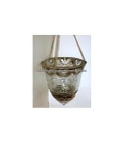 Portavelas Cilindro de vidrio Portavelas Crackle Glass Hanging Tealight - Product Image 1