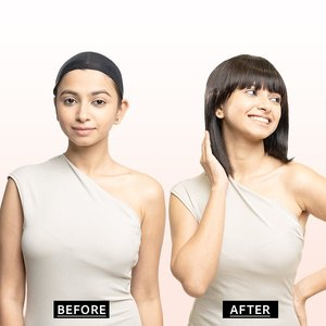 <b>Wig</b> with Bangs Hair Extensions Original Hair <b>Wigs</b> For Women Natural <b>Black</b> - Product Image 5
