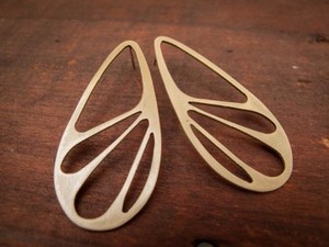 Pendientes dorados Latón Pendientes de gota hechos a mano Metal Oro de moda Accesorios de joyería de moda - Product Image 6