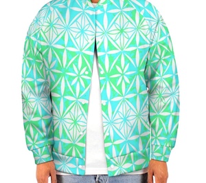 Custom Polyester Bomber Jacket Men Vintage Baseball Streetwear Stand <b>Button</b> Embroidery Long Sleeved Winter Reversible Windproof - Product Image 5
