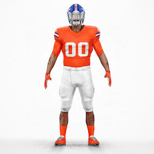 Meilleur ensemble d'uniformes de football américain personnalisés entièrement sublimés pour jeunes vêtements de sport d'entraînement respirants à manches courtes - Product Image 2