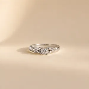 Gold Plated Copper Eye Cross <b>Ring</b> for <b>Kids</b>-Trendy Geometric Inlay Jewelry - Product Image 2