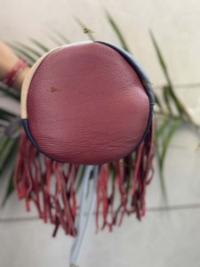 กระเป๋าถือสตรีน้ำหนักเบาทำจากหนังรีไซเคิลลายลูกกวาดเป็นมิตรต่อสิ่งแวดล้อม - Product Image 6