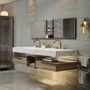 Mueble de Baño Moderno Estilo Europeo TULPAR OSCAR-1895 con 6 Estantes, Material MDF, Tiradores de Latón - Product Image 3