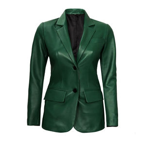 Blazer de cuero para mujer de alta calidad, resistente al agua, logotipo personalizado, color, precio bajo, chaqueta de cuero para mujer con nuevo diseño 2025 - Product Image 4