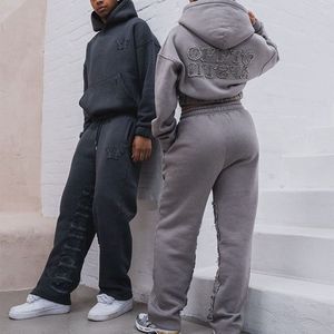 Survêtements personnalisés en molleton respirant 100 % coton, brodés, écologiques, séchage rapide, pour hommes et femmes, tricotés lourds de créateur - Product Image 5