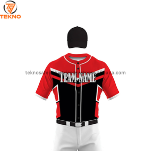 ชุดเสื้อเบสบอลสำหรับใส่เล่นกีฬาเสื้อเจอร์ซีย์และกางเกงแบบซับลิเมชันงานตามสั่ง - Product Image 2