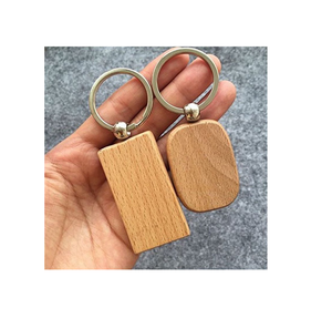 Porte-clés en bois Design Nom gravé Porte-clés en bois Porte-clés Étiquette Laser Logo design pièce Offre Spéciale produit - Product Image 4