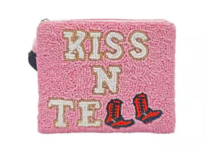 Southwestern Cow Girl Boho Western Seed Beaded Coin Lipstick Cash Purse Pouch de MD HANDICRAFTS - Product Image 3