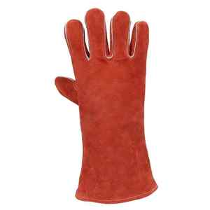 Guantes de aparejo de cuero de vaca de 2025 10 pulgadas, guantes de trabajo de seguridad transpirables para soldadura de construcción, protección de manos Industrial - Product Image 2