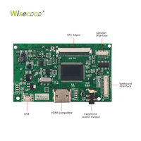 Écran LCD TFT personnalisé Wisecoco de 7 pouces, IPS RGB 50 broches 800x480 400 nits, module de panneau tactile rétroéclairé WLED FPC